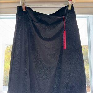 Hugo Boss Elegant Black A-Line Skirt